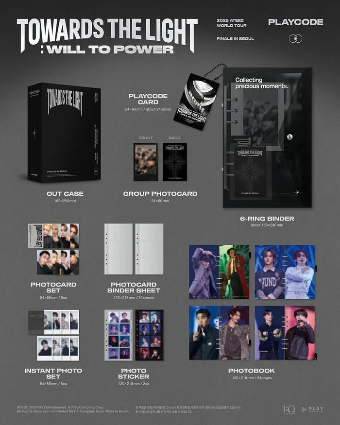 ateez will to power playcode | [PRE-ORDER ATEEZ 2025 World Tour [TOWARDS THE LIGHT : WILL TO POWER] Finale In Seoul [Playcode] + POB, ATEEZ TOWARDS THE LIGHT WILL TO POWER Finale Seoul PLAYCODE,ATEEZ World Tour 2025 DVD, ATEEZ Seoul concert PLAYCODE, ATEEZ KSPO DOME finale,  ATEEZ concert video streaming, ATEEZ tour finale inclusions, buy ATEEZ PLAYCODE USA