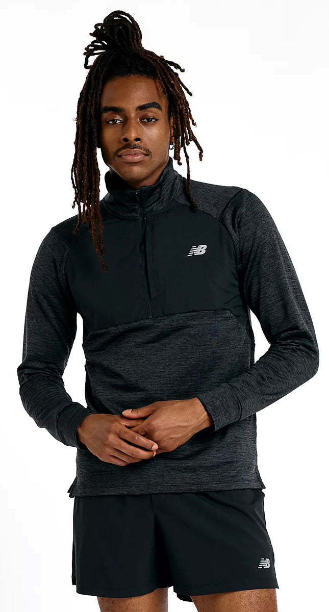 Athletics Heat Grid Long Sleeve Half Zip - Men's