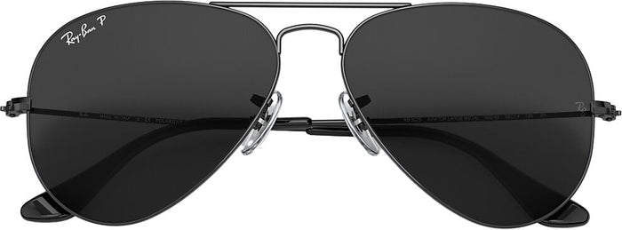 Aviator Total Black Polarized Sunglasses