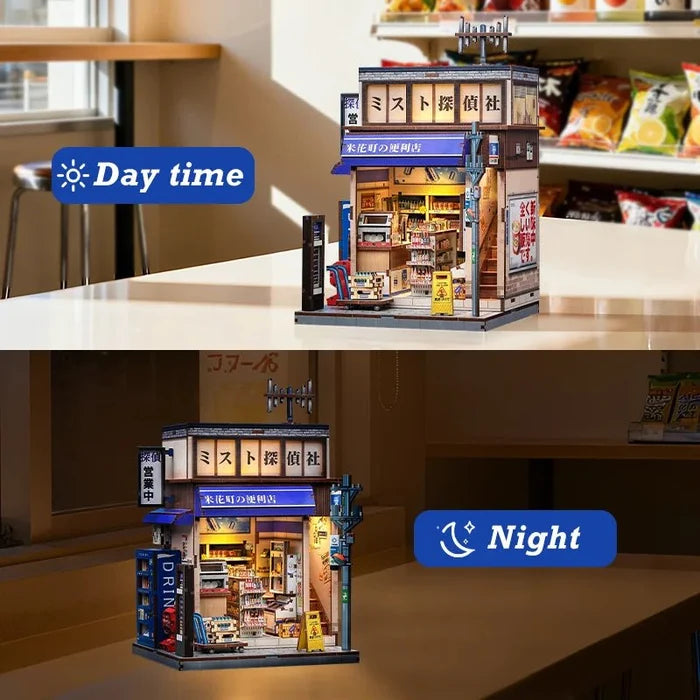 Beika-cho Convenience Store – DIY miniature house kit, HiNooki (image 4)