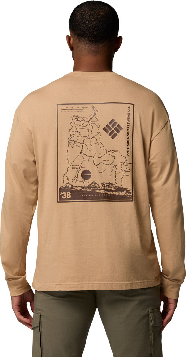 Black Butte Graphic Long Sleeve T-Shirt - Men's