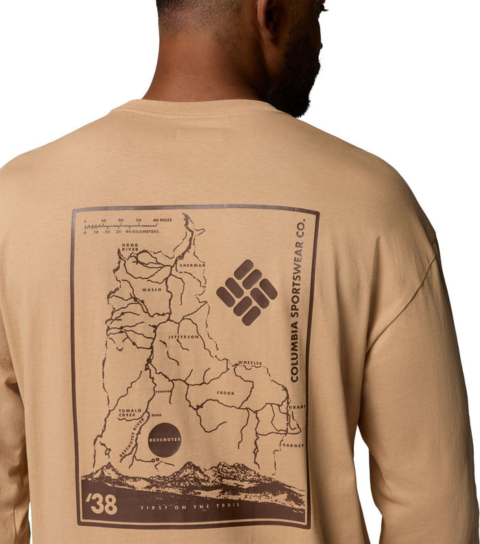 Black Butte Graphic Long Sleeve T-Shirt - Men's