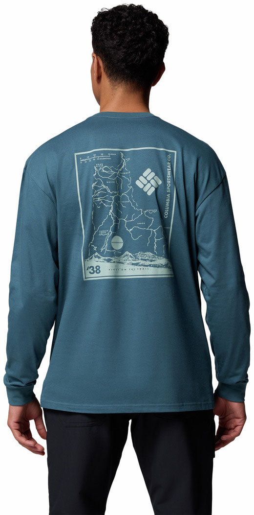 Black Butte Graphic Long Sleeve T-Shirt - Men's