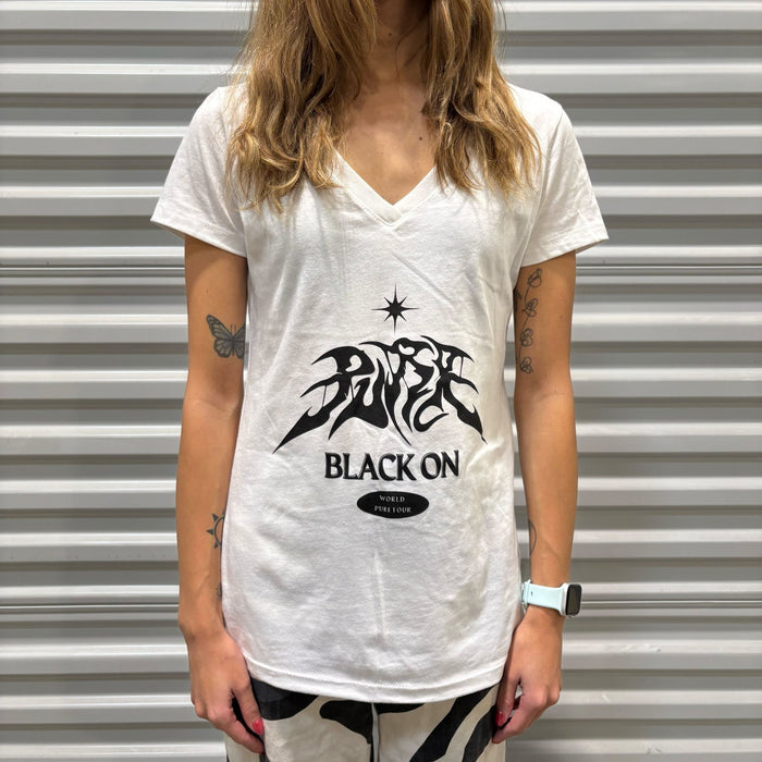 Black On Fanmeet MD TShirt White Front