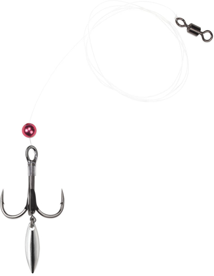 Bladed Predator Single Fluorocarbon Rig
