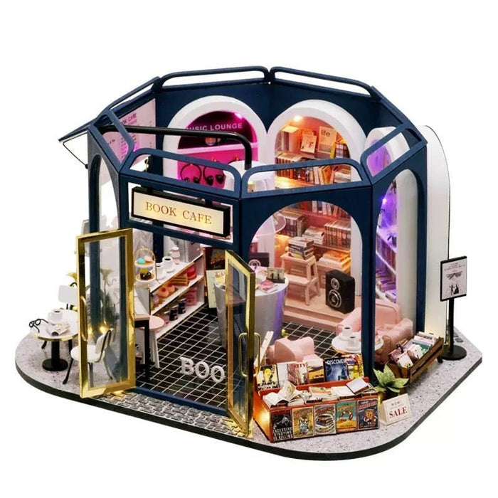 Book Cafe – DIY miniature house kit, HiNooki (image 8)