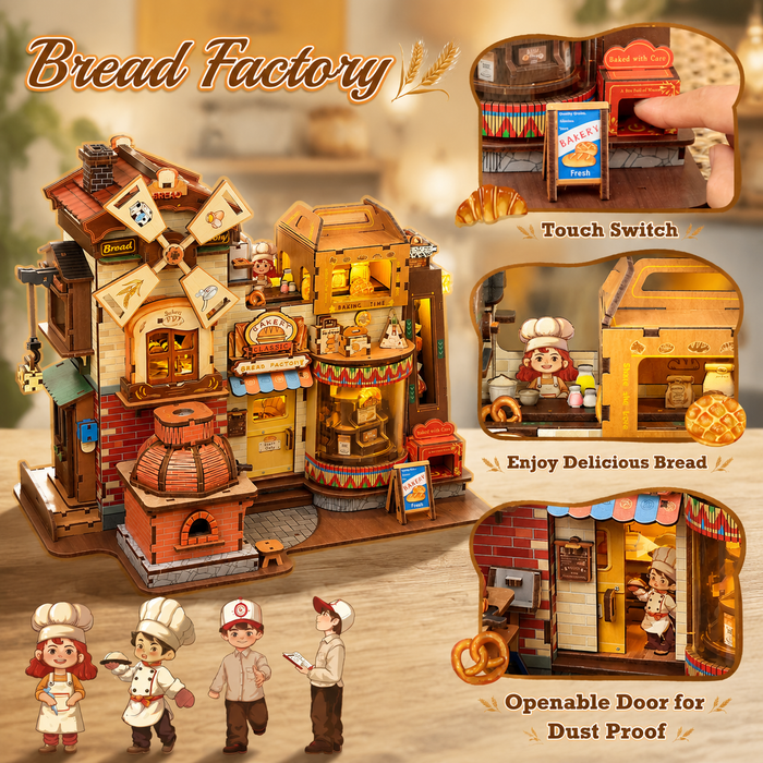 HiNooki - Bread Factory3D Wooden Puzzles