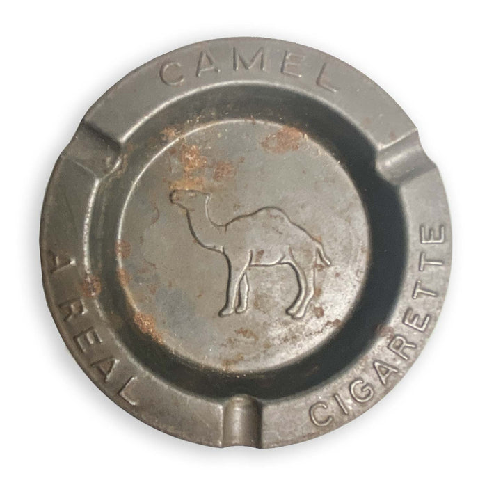 Camel Cigarettes Ashtray Grey Metal