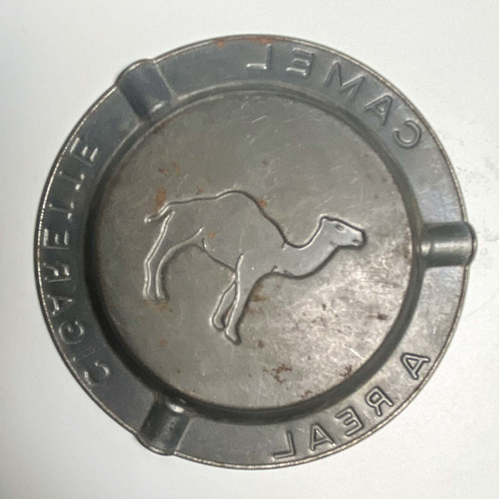 Camel Cigarettes Ashtray Grey Metal