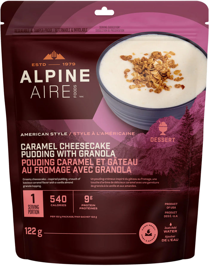 Caramel Cheesecake Pudding with Granola