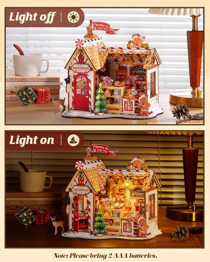 Christmas Gingerbread House – DIY miniature house kit, HiNooki (image 4)