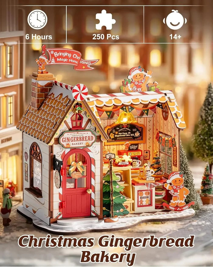 Christmas Gingerbread House – DIY miniature house kit, HiNooki (image 5)