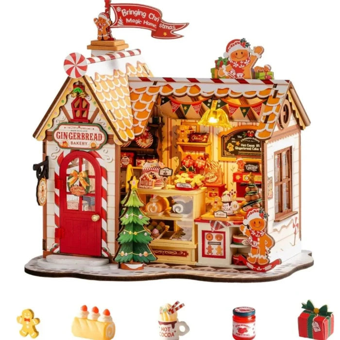 Christmas Gingerbread House – DIY miniature house kit, HiNooki (image 6)