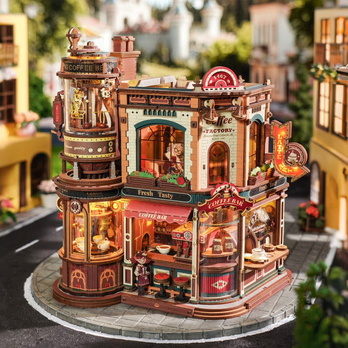 Coffee Factory – 3D wooden puzzle kit, HiNooki (image 7)