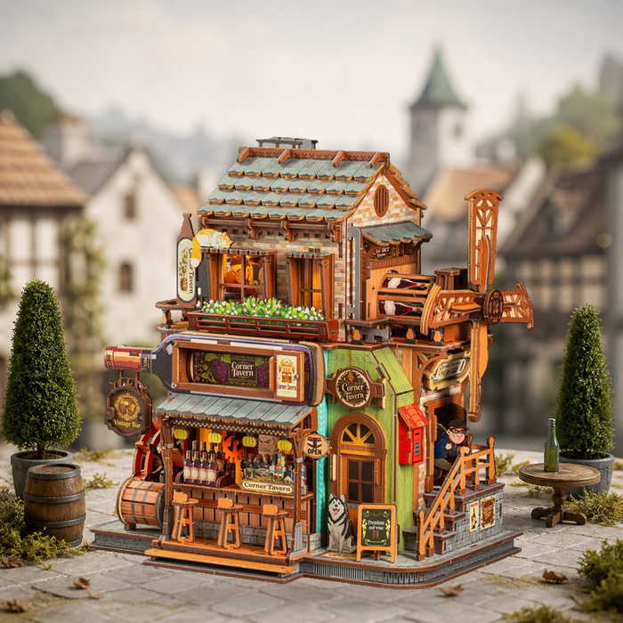 HiNooki - Corner Tavern3D Wooden Puzzles
