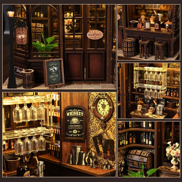 Corner Tavern – DIY miniature house kit, HiNooki (image 2)