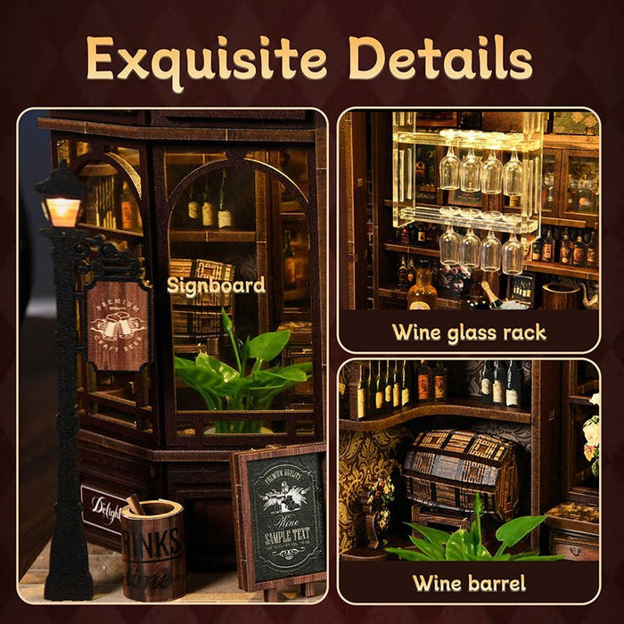 Corner Tavern – DIY miniature house kit, HiNooki (image 5)