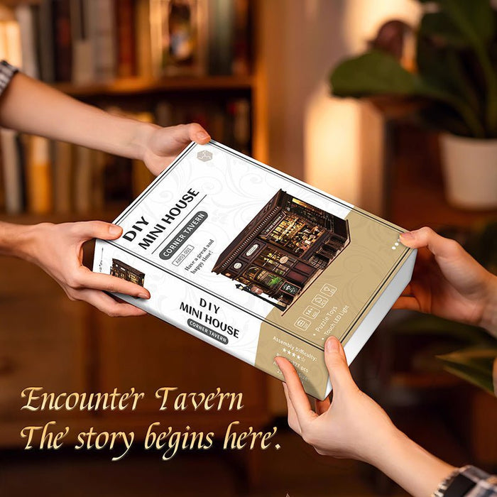 Corner Tavern – DIY miniature house kit, HiNooki (image 7)