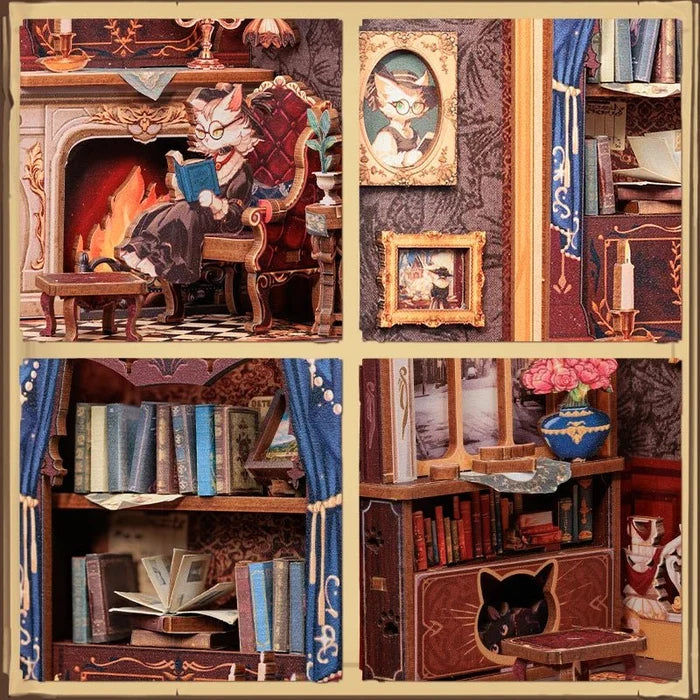 Count Cat's Study – DIY book nook kit, HiNooki (image 3)