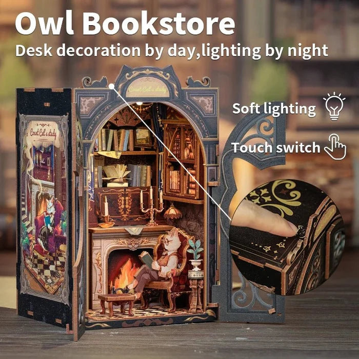 Count Cat's Study – DIY book nook kit, HiNooki (image 4)