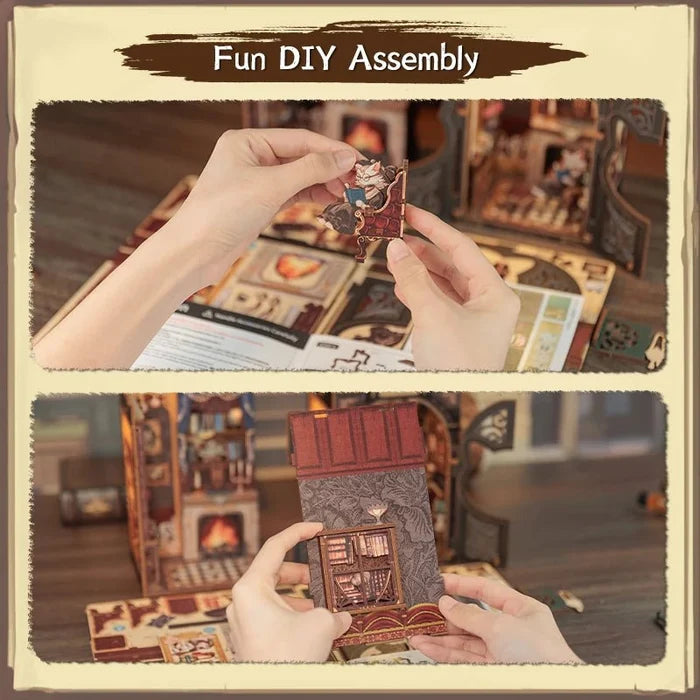 Count Cat's Study – DIY book nook kit, HiNooki (image 7)