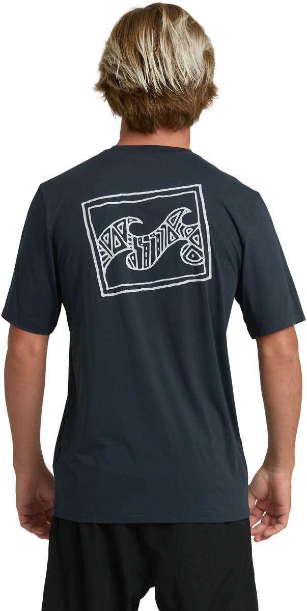 Crayon Wave Rash Guard - Men's