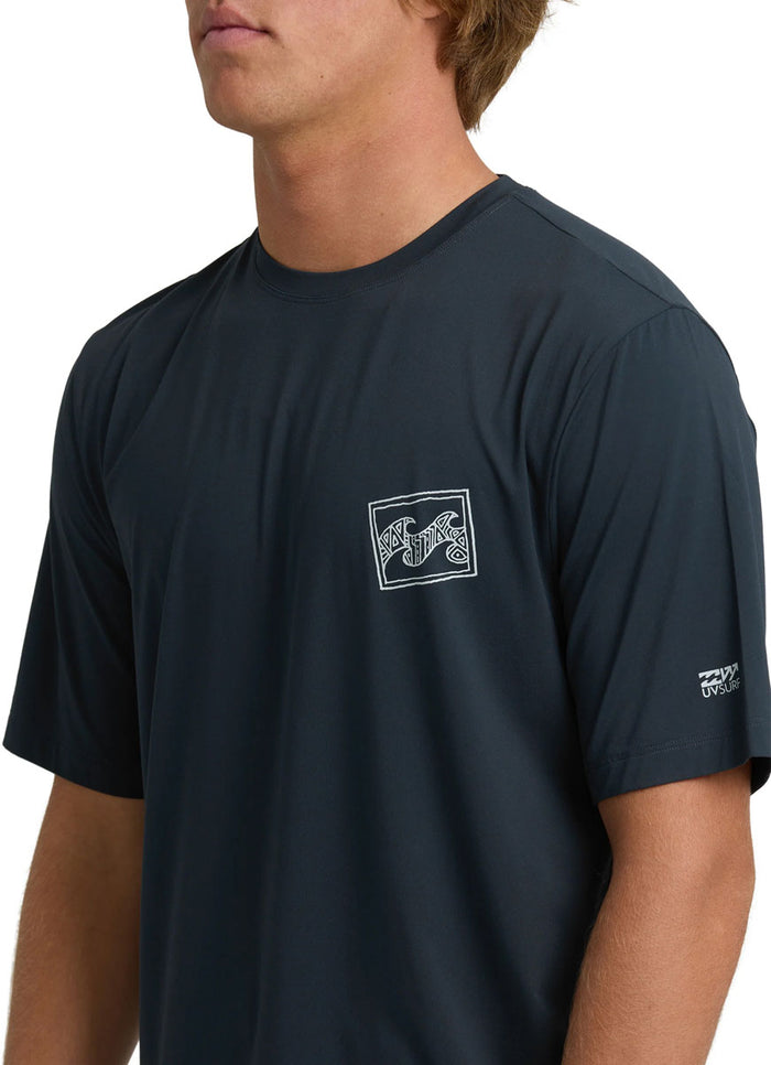 Crayon Wave Rash Guard - Men's