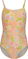 Crazy For Coral One-piece Swimsuit - Girls'