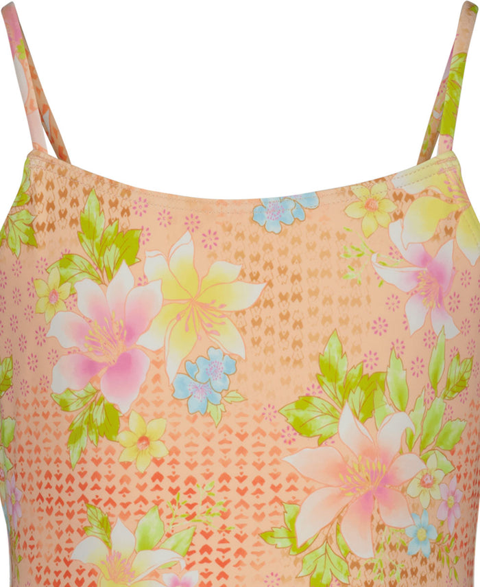 Crazy For Coral One-piece Swimsuit - Girls'