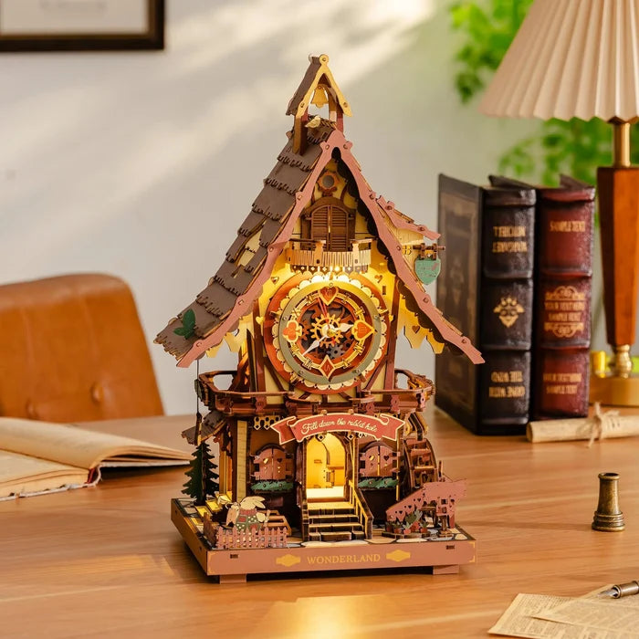Cuckoo Clock – 3D wooden puzzle kit, HiNooki (image 6)