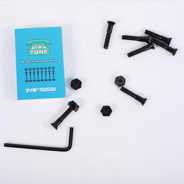 Dial Tone Wheel Co. Matchbook Skateboard Bolts in phillips 7/8 inch