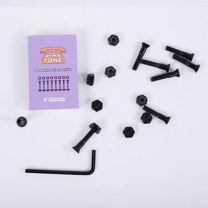 Dial Tone Wheel Co. Matchbook Skateboard Bolts in allen 1 inch