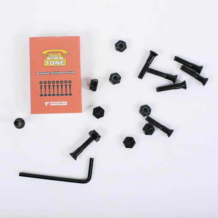 Dial Tone Wheel Co. Matchbook Skateboard Bolts in phillips 1 inch