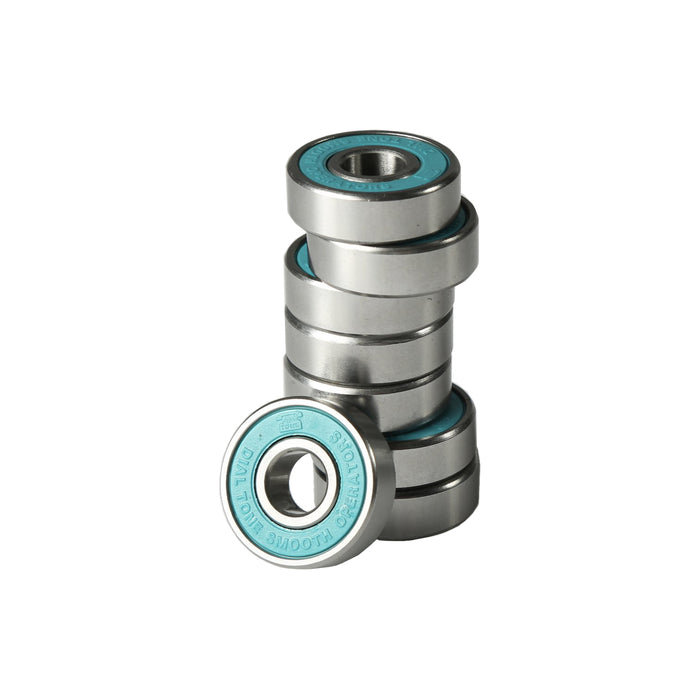 Dial Tone Wheel Co. Ringers Precision Skateboard Bearings stack of bearings