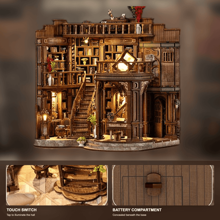 HiNooki - Dreamy Book HallDIY Miniature House