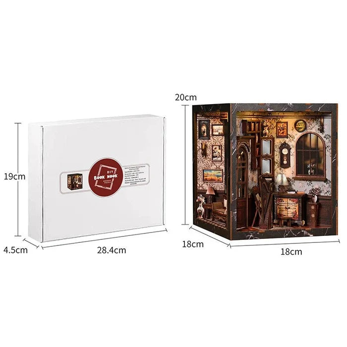 HiNooki - European Melody Musical Instrument BoxBook Nook