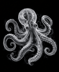 EXPOSED Octopus high-detail X-ray artwork