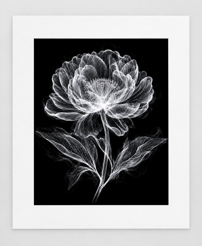 EXPOSED 006 — MADONNA LILY artwork in 16 × 20 white mat