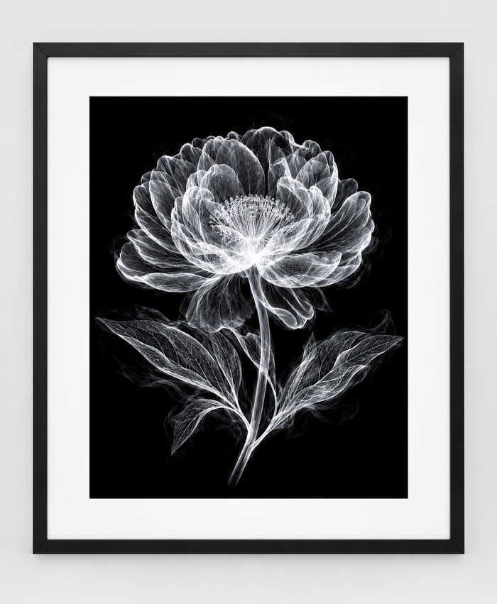 EXPOSED 006 — MADONNA LILY artwork in 16 × 20 black frame with white mat