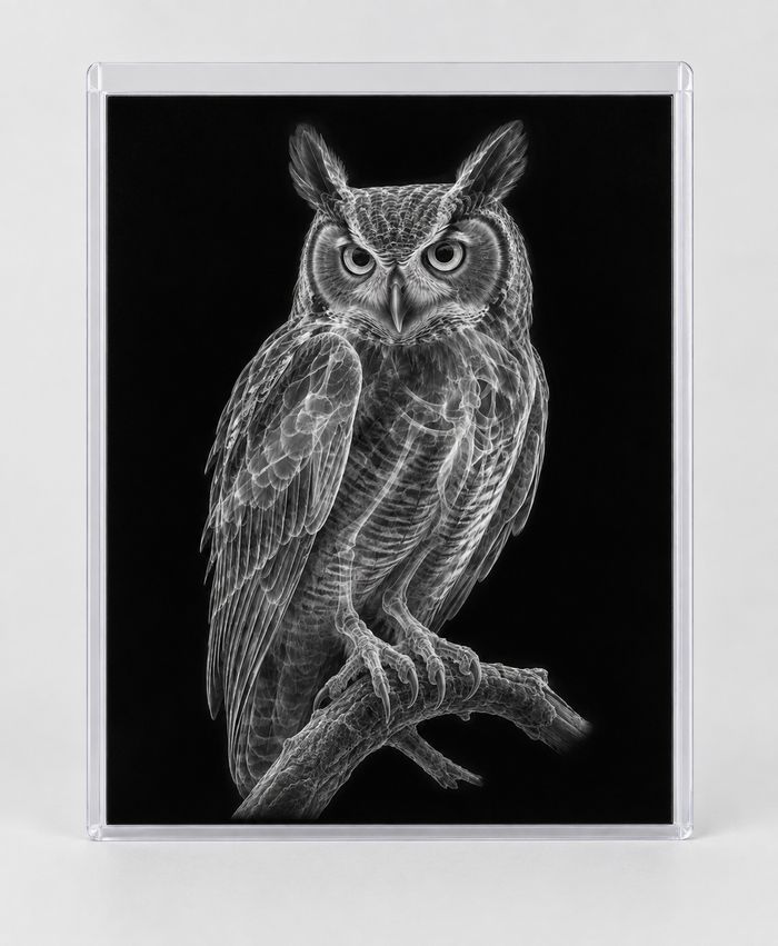 EXPOSED AUTUMN — OWL in clear rigid card sleeve