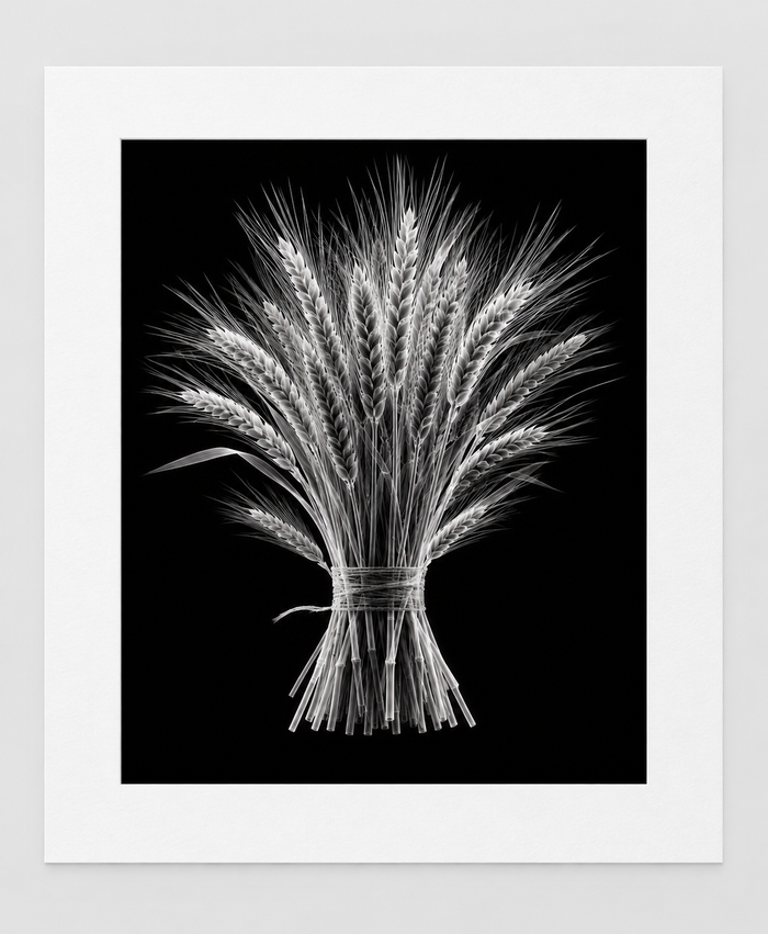 EXPOSED AUTUMN — WHEAT BUNDLE — 14 × 17 artwork in 16 × 20 white mat