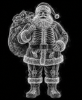 EXPOSED Fat Santa detailed X-ray artwork
