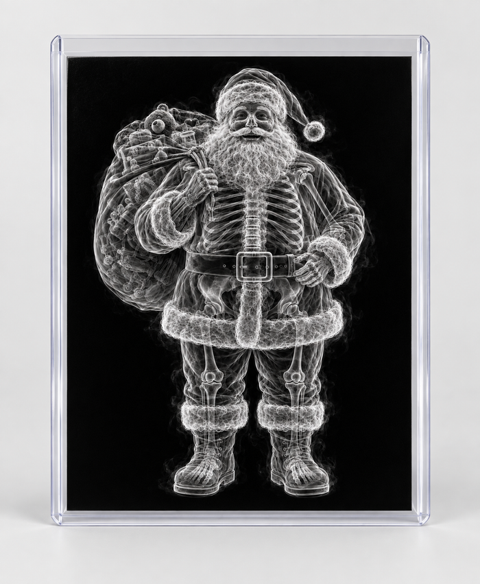 EXPOSED CHRISTMAS — FAT SANTA in clear rigid card sleeve