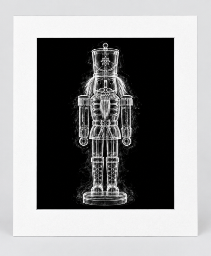 EXPOSED CHRISTMAS — NUTCRACKER — 14 × 17 artwork in 16 × 20 white mat