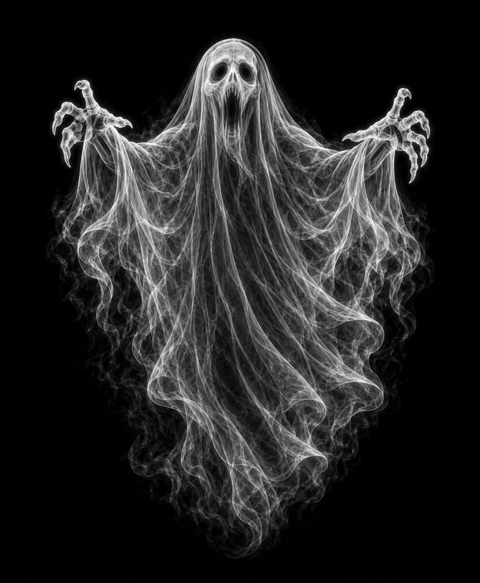 EXPOSED Halloween Ghost high-detail X-ray artwork