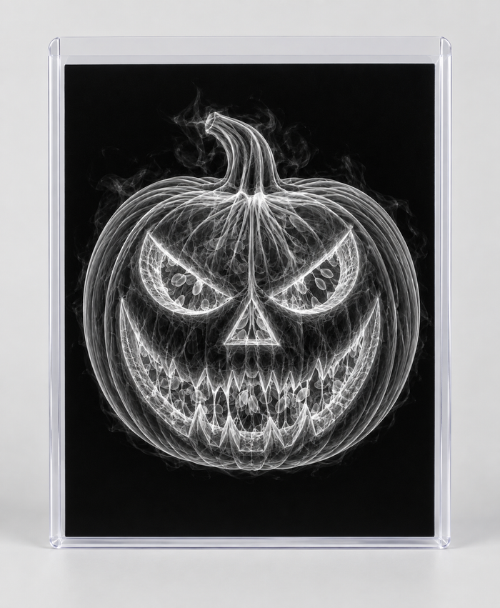 EXPOSED HALLOWEEN — PUMPKIN in clear rigid card sleeve