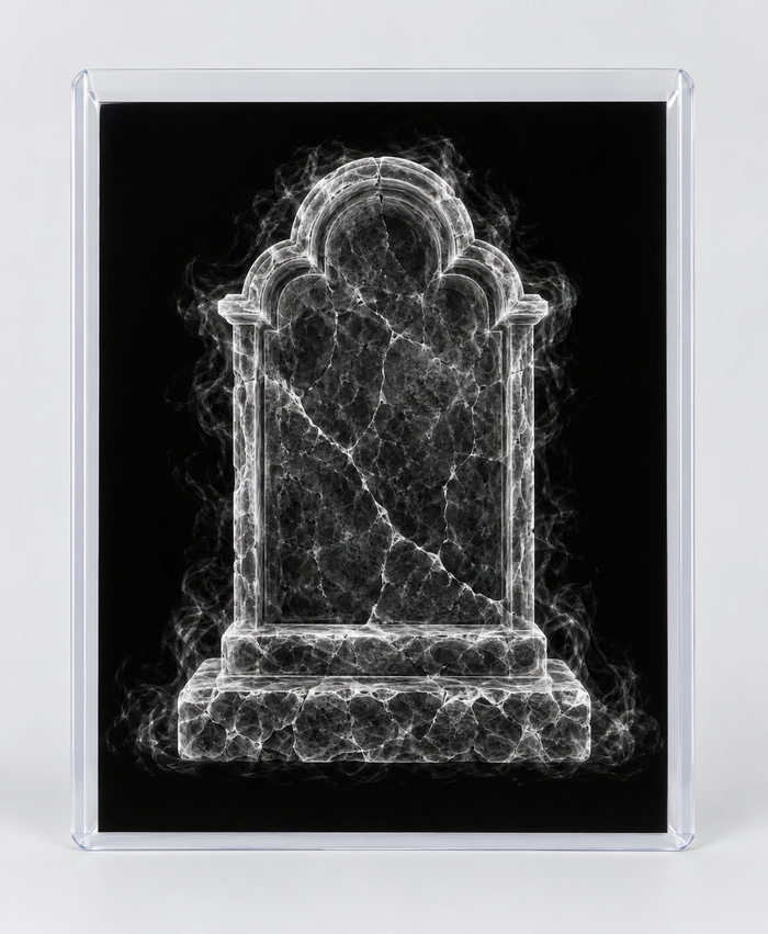 EXPOSED HALLOWEEN — TOMBSTONE in clear rigid card sleeve