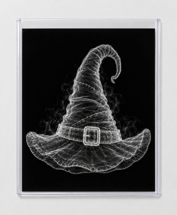 EXPOSED HALLOWEEN — WITCH HAT in clear rigid card sleeve