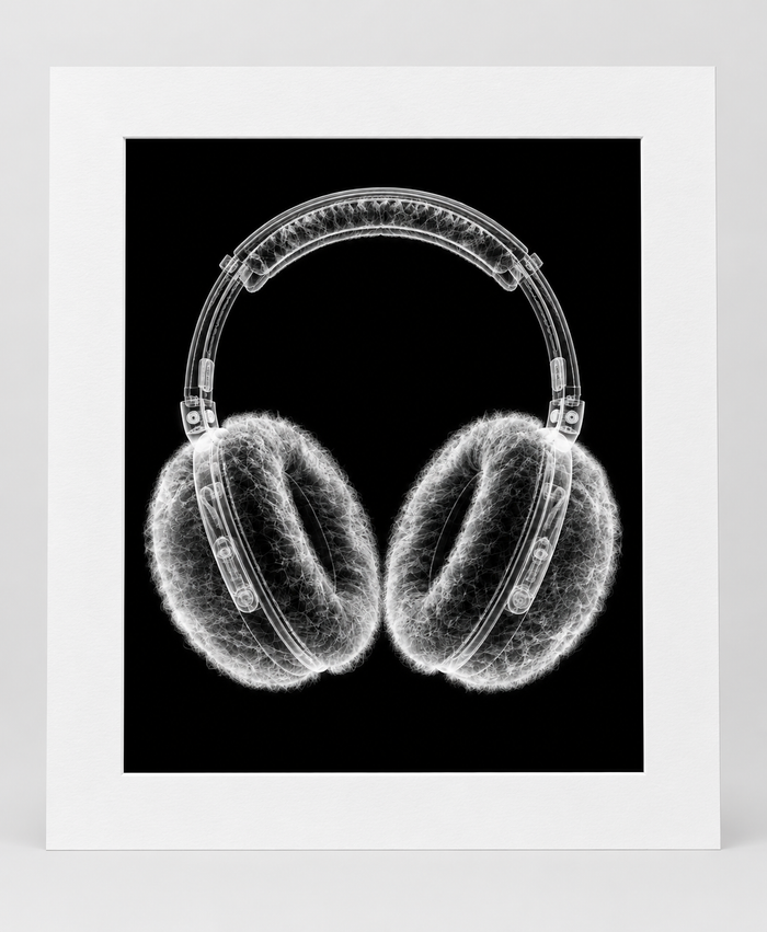 EXPOSED WINTER — EARMUFFS — 14 × 17 artwork in 16 × 20 white mat