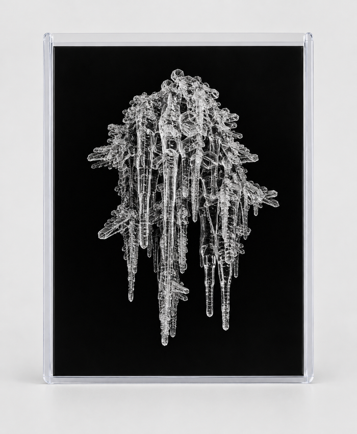 EXPOSED WINTER — ICICLE CLUSTER in clear rigid card sleeve